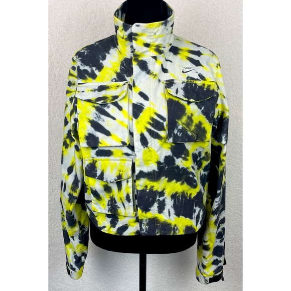 NIKE x OFF-WHITE • Black/Yellow Tie Dye Jacket - Picture 4 of 16